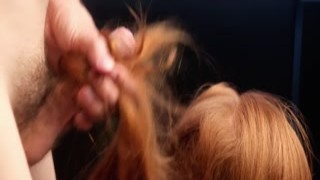 ProgrammersWife - Hairjob while Redhead Playing Video G